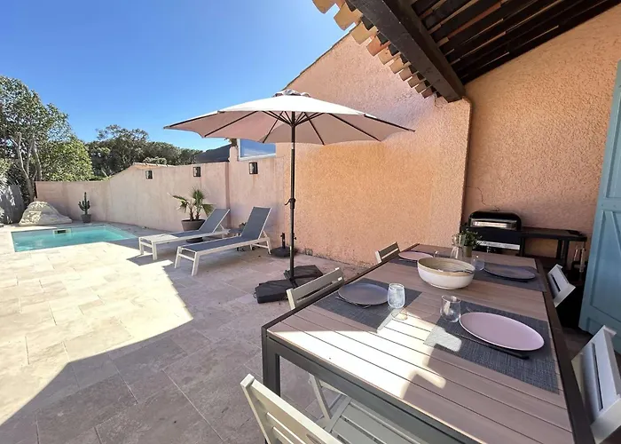 Sm006-004 Maxime Mazet Avec Jardin Et Piscine, 3 Pieces 6 Couchages Villa *